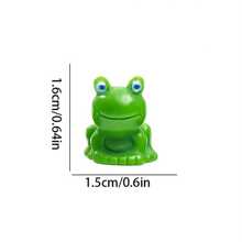 10/20/30pcs Resin Mini Green Frog Figurines, Small Sculpture Ornament Animal Model For DIY Landscape, Home Decoration Accessories