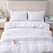Kiểu kem đơn giản, ba chiều, xương cá Jacquard, họa tiết kim cương, dệt gia dụng chải kỹ, tua rua, hoa cắt sóng, hình gợn sóng, cắt hoa ca rô, vỏ chăn, vỏ gối, bộ hai món Hàn Quốc đơn giản, không khí cổ điển, bộ ba món, sang trọng nhẹ nhàng, bốn mùa, phong cách Wabi-Sabi, trắng, be, xanh lá cây đậm, bộ đồ giường phòng ngủ, thêu nổi, phong cách Pháp cao cấp, cảm giác cao cấp, nhiều màu sắc và nhiều kích cỡ, bộ hai món (1 vỏ chăn + 1 vỏ gối) 160 * 220cm - bộ ba món (1 vỏ chăn + 2 vỏ gối) 200 * 200cm - bộ ba món (1 vỏ chăn + 2 vỏ gối) 220 * 240cm - bộ ba món (1 vỏ chăn + 2 vỏ gối) 265 * 230cm - 2 # - Xem 1