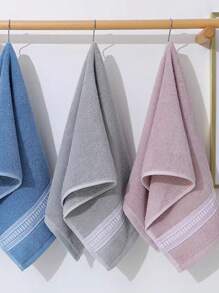 1pc Faux Pearl Pattern Minimalist Bath Towel, Bathroom Accessory, Soft Hand Towel, Thick Absorbent Bath Towel, Suitable For Bathroom, Gym, Hotel, Beach, Daily Essential, Perfect Gift For Home, Travel, Valentine's Day, Mother's Day
