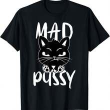 Mad Cat  Adult Language Meme T-Shirt
