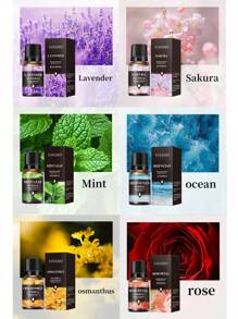 New 10ml Water-Soluble Aromatherapy Essential Oil For Home, Bedroom, Car, Air Freshener, Humidifier. Includes Over 10 Scents Such As Jasmine, Rose, Sandalwood, Lavender, Lemon And More.