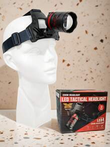 AGUILAMEX Headlamp, Rechargeable Head Lamp - Black - View 2
