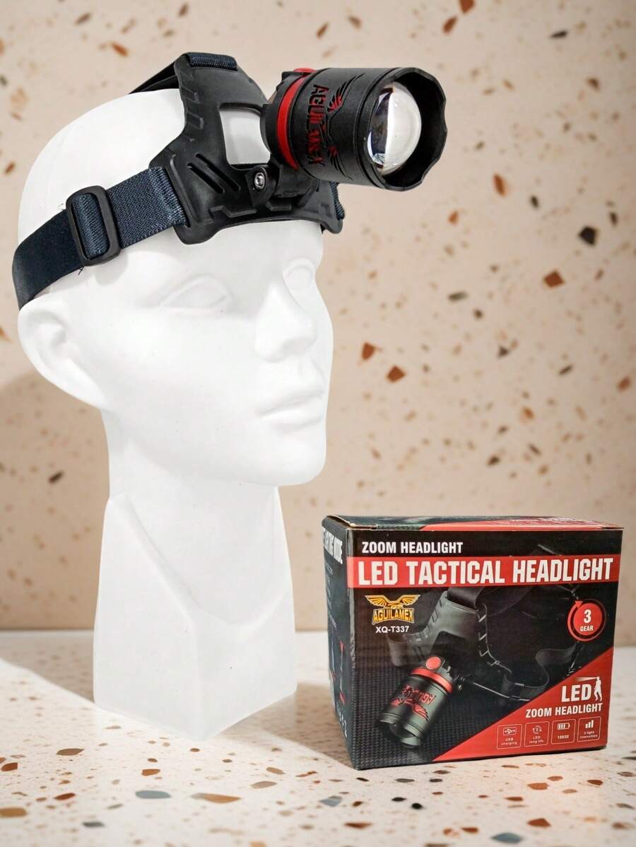 AGUILAMEX Headlamp, Rechargeable Head Lamp