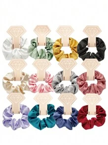 4 件简单发圈，完美作为伴娘礼物、单身派对礼物、新娘婚礼纪念品情人节和新年礼物，送给女朋友和家人 - 彩色 - 查看 4