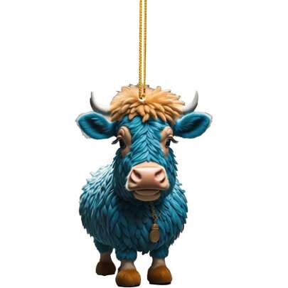 Christmas Cow Ornaments Hanging Cow Decorations Cute Christmas Tree Ornaments For Home Office Party