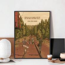 1 pieza Pintura de lienzo con póster de la película "Stand By Me", póster musical, pintura artística para pared, decoración para el hogar, pintura de pared para sala de estar, restaurante, cocina