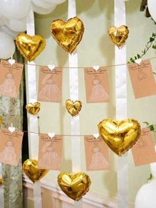 60 piezas - Juegos de ducha nupcial "El vestido" para invitados que incluyen tarjetas de juegos de ducha de boda y lápices solubles en agua. Decoraciones de boda divertidas, suministros para fiestas, ideas de juegos para fiestas de San Valentín y celebraciones festivas