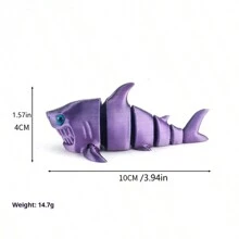 2025 New Year Bestselling 3D Printed Ocean Animal Moray Eel & Seaweed Movable Joint Toy Decor Ornament Crafts