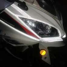 1 Roll Car Wheel Hub Reflective Sticker, Electric Bike Motorcycle Tire Warning Decal Modification Sticker, Personalized Creative Stickers, High Reflective Sticker - Sticker - View 1