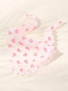 1 buc. Eșarfă elegantă pentru femei, stil francez, cu flori roz și fluture, stil rustic dulce, potrivită pentru purtare zilnică, festivaluri, Ziua Îndrăgostiților, petreceri, vacanță, fotografii la plajă, accesorii de păr, bandă de păr elegantă, bandă de păr - Roz - Vizualizare 9