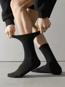 5 Paar/10 Paar/15 Paar/20 Paar dicke Herren Winter Socken, modisch, lässig, bequem, atmungsaktiv, geruchshemmend, für Outdoor Sport, Laufen, Fitness, Kompressions Kniestrümpfe, Business Lässig Urlaub schwarze Röhrensocken
