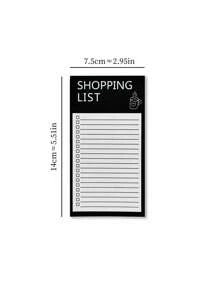 1 pièce Tableau mémo magnétique minimaliste, bloc-notes à déchirer créatif pour liste de courses, tableau magnétique de message de réfrigérateur avec dessins animés