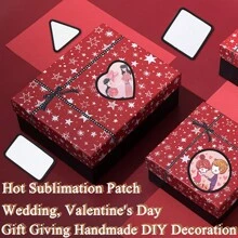 Parches de tela (de planchar), 10 formas de parches en blanco para sublimación, accesorios de ropa, apliques DIY, parches para coser y reparar para manualidades DIY, ropa, chaquetas, vaqueros, vestidos, bolsas, mochilas, sombreros, decoraciones, regalos del Día de San Valentín - Multicolor - Ver 6