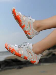 Chaussures de tapis roulant unisexes, chaussures de sport intérieur, chaussures à semelle souple pour la conduite/la plage, Baskets casual, chaussures de randonnée extérieure pour hommes, chaussures d'eau pour hommes, chaussures de plage pour hommes, chaussures de fitness aquatique respirantes, chaussures de pêche, de natation et de plage à cinq doigts pour l'extérieur, blanc