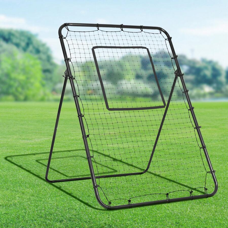 Baseball And Softball Rebound Net, 2 In 1 Left And Right Pitch Trainer, 3 Way Baseball PitchBack Baseball Pitch Rebound Trainer Nest, Rebound Net For Fielding/Throwing Practice 4&5 Adjustable Angles - 4 Adjustable Angles 4 X 6 Feet - View 1