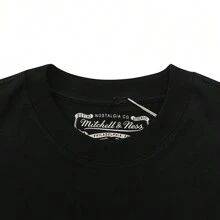 Mitchell & Ness 2024 Mitchell & Ness Golden State Warriors Lifestyle Short Sleeve Knit Collar T-Shirt TMNJYSST23023BOX-BLACK