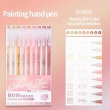 Set de stylos de papeterie mignons de 19 couleurs, idéal pour les notes artistiques, la peinture, le dessin, le coloriage, le surlignage, le marquage. Convient pour les journaux et les artisanats DIY pour la rentrée scolaire
