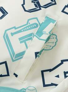 Balabala Boys' Hooded Softshell Jacket, Outdoor Spring Outerwear - White Tone - View 5