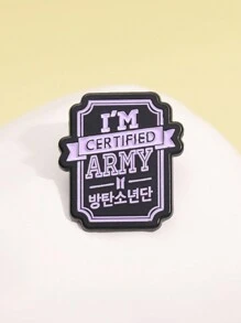 1pc Enamel Cartoon Funny Creative Metal Decorative Lapel Pin, Gift For Fans And Friends - Multicolor - View 5