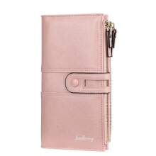 2023 Women Wallets Fashion Long PU Leather Top Quality Card Holder Classic Female Purse  Zipper Brand Wallet For Women - Pink - View 1