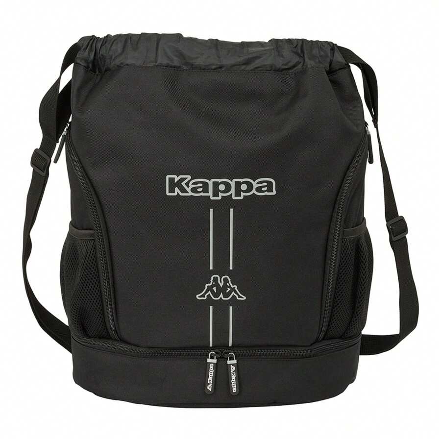 Kappa "Dark" Backpack Bag Large Spacious Compartment And Secure Drawstring Closure | Kappa "Dark" Backpack Bag Reinforced Seams And Official License - Multicolor - View 1