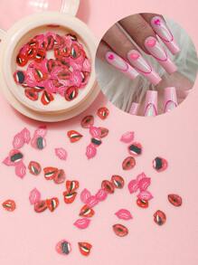 1box Sexy Lip Shaped Nail Decals For Nail Art And Accessories - Multicolor - View 1