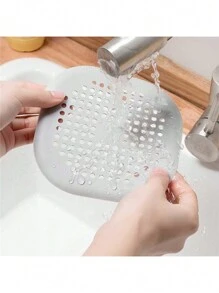 1/2/4 pieza(s) Desagüe de piso de silicona con ventosa, almohadilla de drenaje de piso, filtro de cabello antiatascamiento para cocina y baño, tapón desodorizante de cocina, colador de fregadero cuadrado, fácil de instalar y limpiar - apto para cocina, baño y inodoro
