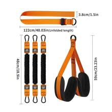 Bandas de asistencia para dominadas, set de 3 bandas de alta resistencia ajustables, incluye soporte cómodo de tela para pies/rodillas, para asistencia en dominadas, acondicionamiento físico en casa, estiramientos corporales y entrenamiento de dominadas, accesorios de gimnasio