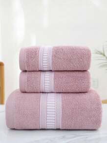 1pc Faux Pearl Pattern Minimalist Bath Towel, Bathroom Accessory, Soft Hand Towel, Thick Absorbent Bath Towel, Suitable For Bathroom, Gym, Hotel, Beach, Daily Essential, Perfect Gift For Home, Travel, Valentine's Day, Mother's Day