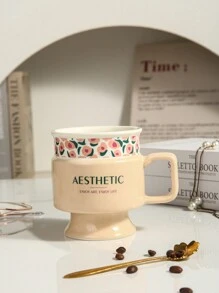 1 Stück einzigartiger Keramikbecher, geeignet für Büro, Zuhause, Restaurant, Kaffeetasse, Teetasse