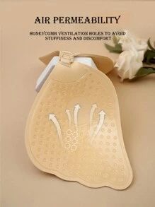 Sujetador autoadhesivo sin espalda para mujer, push-up, invisible, sin tirantes, transpirable y anti-caída, adecuado para vestidos de novia