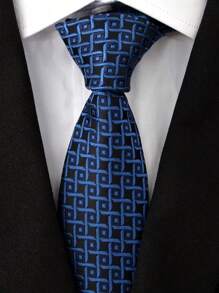 6 PCS Men's Necktie Classic Silk Tie Woven Jacquard Neck Ties