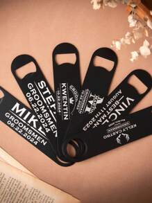 Personalized Beer Bottle Opener, Personalized Groomsmen Gifts, Bachelor Party Favor, Best Man Gift, Fathers Day Gift, Bar-Tending Gifts, Wedding Favors - Multicolor - View 5