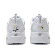 Skechers D'LITES系列系带运动鞋，女士休闲通勤鞋，跑步鞋 896180-WHT - 白色 - 查看 5