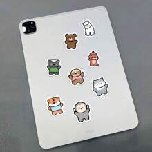 100 张可爱卡通动物涂鸦贴纸，学校用品，返校