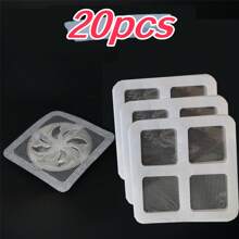 5/20/50pcs One-Time Hair Catcher Filter Drain Cover, Bathroom & Kitchen Sink Strainer
