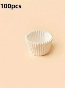 200件/100件套装，包含煎饼模具、一次性纸杯蛋糕杯、纸杯蛋糕衬垫、烘焙工具、厨房用具和各种尺寸的厨房配件。 - 彩色 - 查看 7