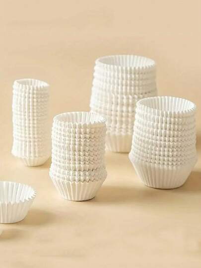 200pcs/100pcs Set, Includes Pancake Molds, Disposable Paper Cupcake Cups, Cupcake Liners, Baking Tools, Kitchen Utensils, And Kitchen Accessories In Various Sizes