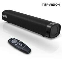 THE Sound Bar For TV, Soundbar With Subwoofer, Wired & Wireless Bluetooth 5.0 3D Surround Speakers, Optical/AUX/RCA/USB Connection, Wall Mountable, Remote Control