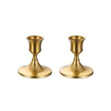Luxury European Retro Brass Household Candle Stand Decoration, Metal Candlelight Dinner Table Candle Cup, Home Decoration Candle Stand, New Year/Birthday/Newlyweds/Christmas/Thanksgiving Gifts Graduation