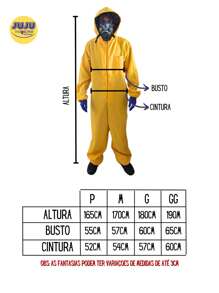 Carnaval Fantasia Breaking Bad Macacão Completo - Roupa+Luva+Mascara - Visão 3