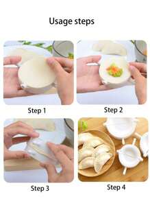 1 pieza/3 piezas Molde de Masa para Empanadillas Blanco, Molde para Empanadillas, Molde DIY para Empanadillas, Dispositivo Fabricante de Empanadillas, Prensa de Masa, Fabricante de Empanadillas Rápido y Fácil, Molde de Plástico para Empanadillas con Forma Perfecta, Fabricante Manual de Empanadillas, Molde de Plástico para Empanadillas, Clip Rápido para Empanadillas, Seguro para Lavar en Lavavajillas, Herramienta DIY Ideal para Hacer Calzones, Empanadillas, Empanadas, Tartas, Raviolis, etc.