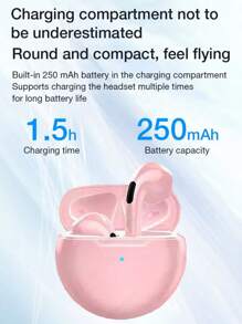 Great Wall Pro6 TWS 蓝牙耳机 无线耳机 入耳式耳塞 运动防水降噪耳机 高品质耳机带麦克风适用于所有智能手机 - 彩色 - 查看 9