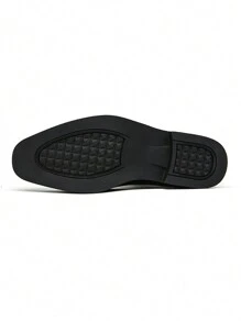 Zapatos Oxford casuales para hombres, de punta afilada, adecuados para negocios/vestimenta formal, apropiados para el trabajo, bodas, clubes, peluquerías, color negro, estilo coreano
