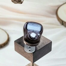 1 pieza Contador de anillos electrónico, Contador digital portátil para aliviar el estrés, para oración, entrenamiento, yoga, conteo, contador de anillos para dedos, estilo de anillo con pantalla digital y conteo electrónico