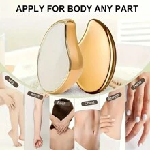 2pcs Painless Hair Remover - Unisex, Reusable, Waterproof, Suitable For Body, Legs, Arms, Back