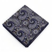 ZONFAZ 1PC Gentlemen's Pocket Square With Paisley Floral Pattern For Men's Suit Pocket And Handkerchief - Multicolor - View 12