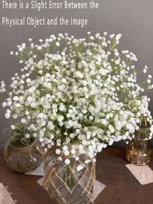 20pcs Starry Sky Simulation Flowers With Stem Small Bouquet - Handmade Floral Arrangement With Simulated Texture, Used For Home Outdoor Courtyard Garden Decoration, Wedding, Party, Birthday Atmosphere Decoration, Valentine Day, Gift Gifts Graduation