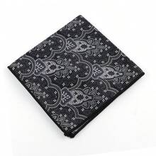 ZONFAZ 1PC Gentlemen's Pocket Square With Paisley Floral Pattern For Men's Suit Pocket And Handkerchief - Multicolor - View 15