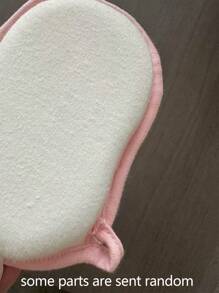 1pc Baby Bath Sponge Cartoon Bathing Glove, Newborn Bath Accessories, Random Color - Pink - View 6